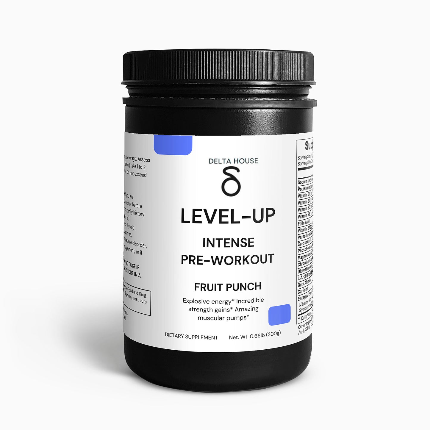 LEVEL-UP Intense Pre-Workout Powder (Fruit Punch)